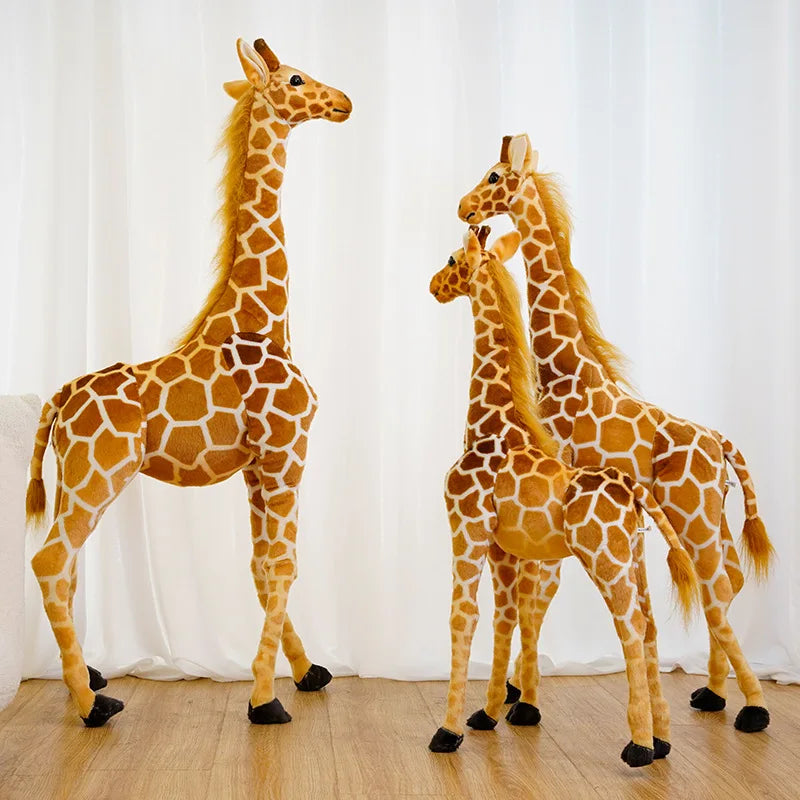 Large giraffe plush toy